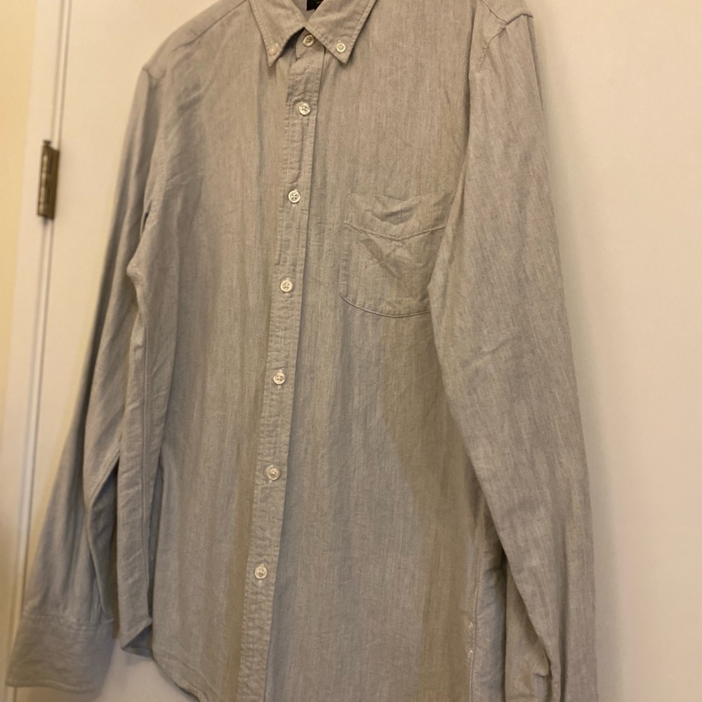 J. Crew Soft Gray Button-Down Shirt - image 1